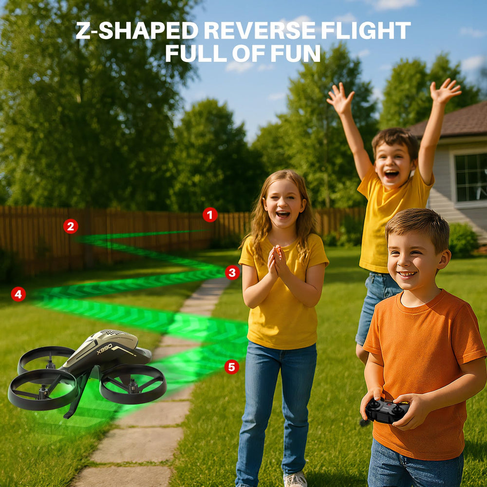 SYMA X990 showcasing gyro stabilization for smooth control.