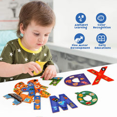 Synarry alphabet learning toy stored in a charming cartoon box.