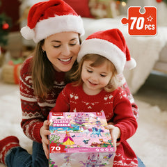 Synarry colorful fantasy scene with unicorns and princesses to spark imagination.