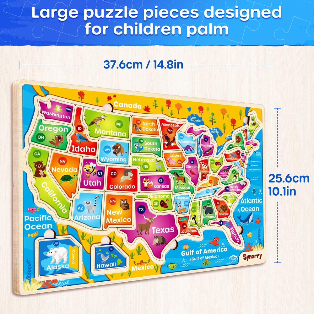 SYNARRY educational US geography play builds spatial awareness through hands-on tasks.