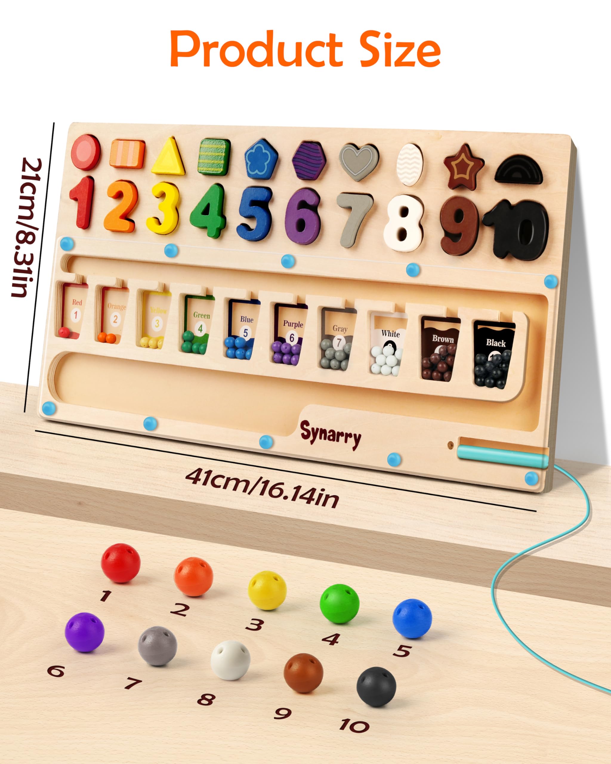 SYNARRY homeschool-friendly learning set supports early numeracy and color skills.