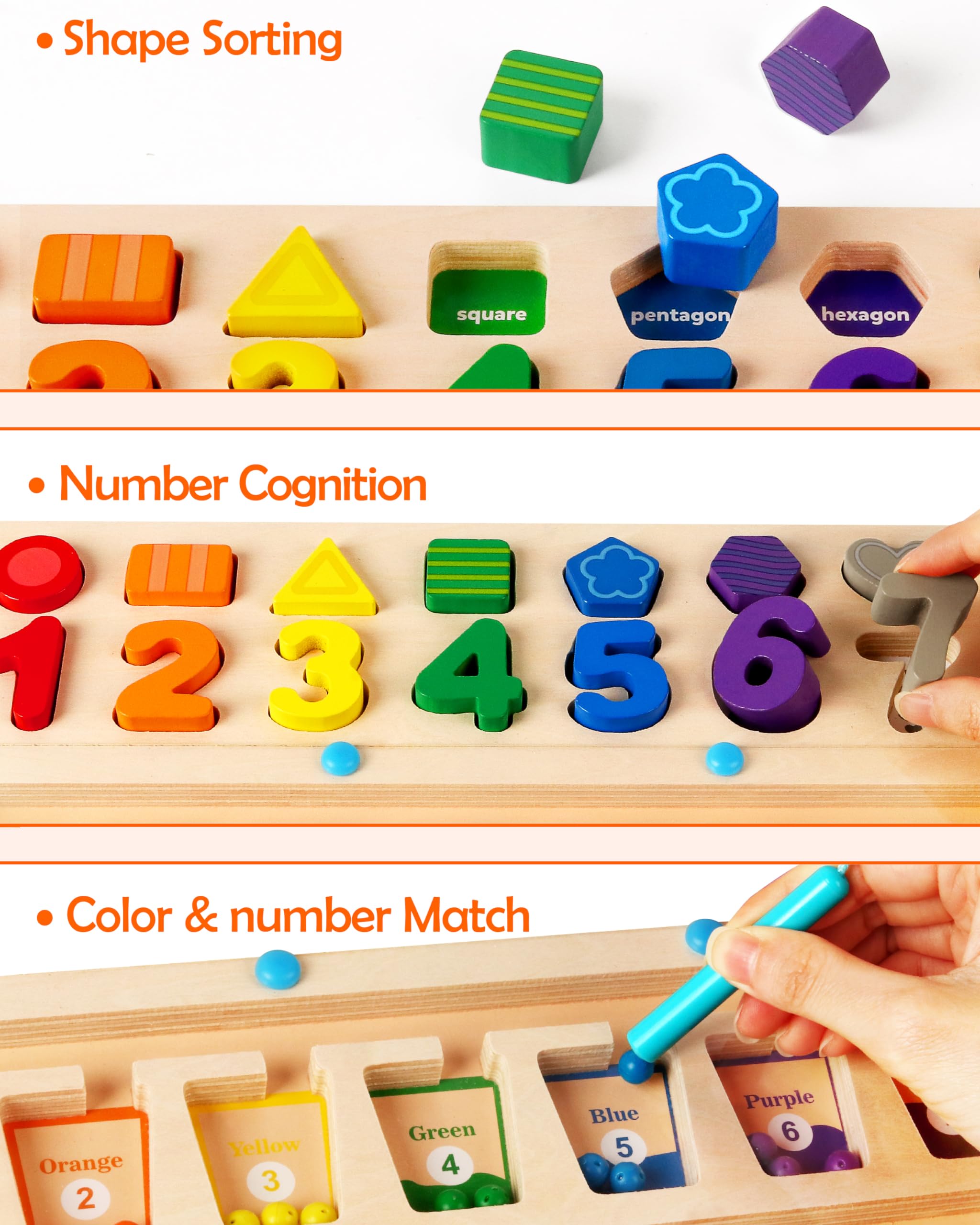 SYNARRY magnetic-number-maze helps kids recognize numbers during play.