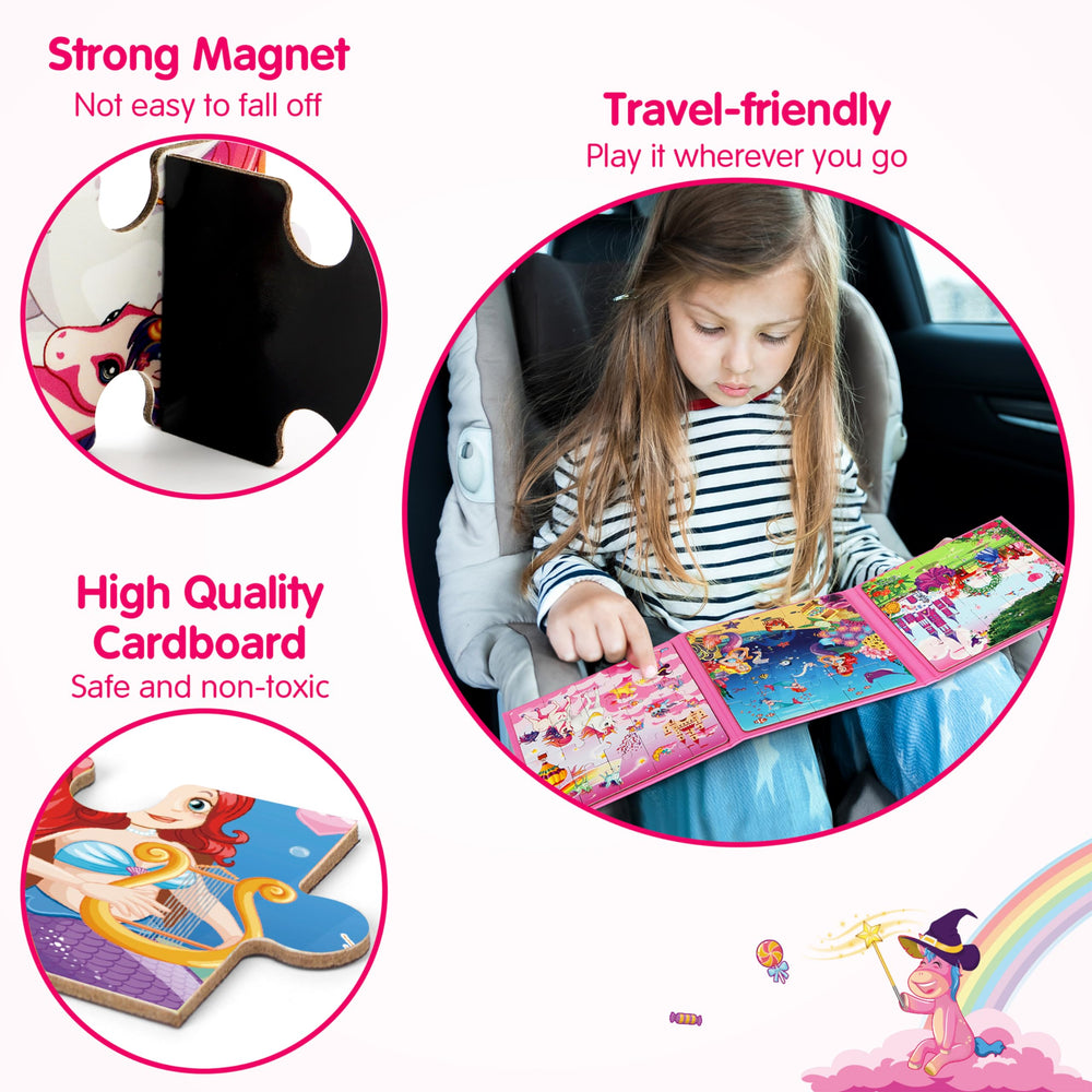 SYNARRY magnetic puzzle pieces with strong magnets stay in place