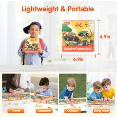 SYNARRY magnetic puzzles soft colors and matte finish protect young eyes