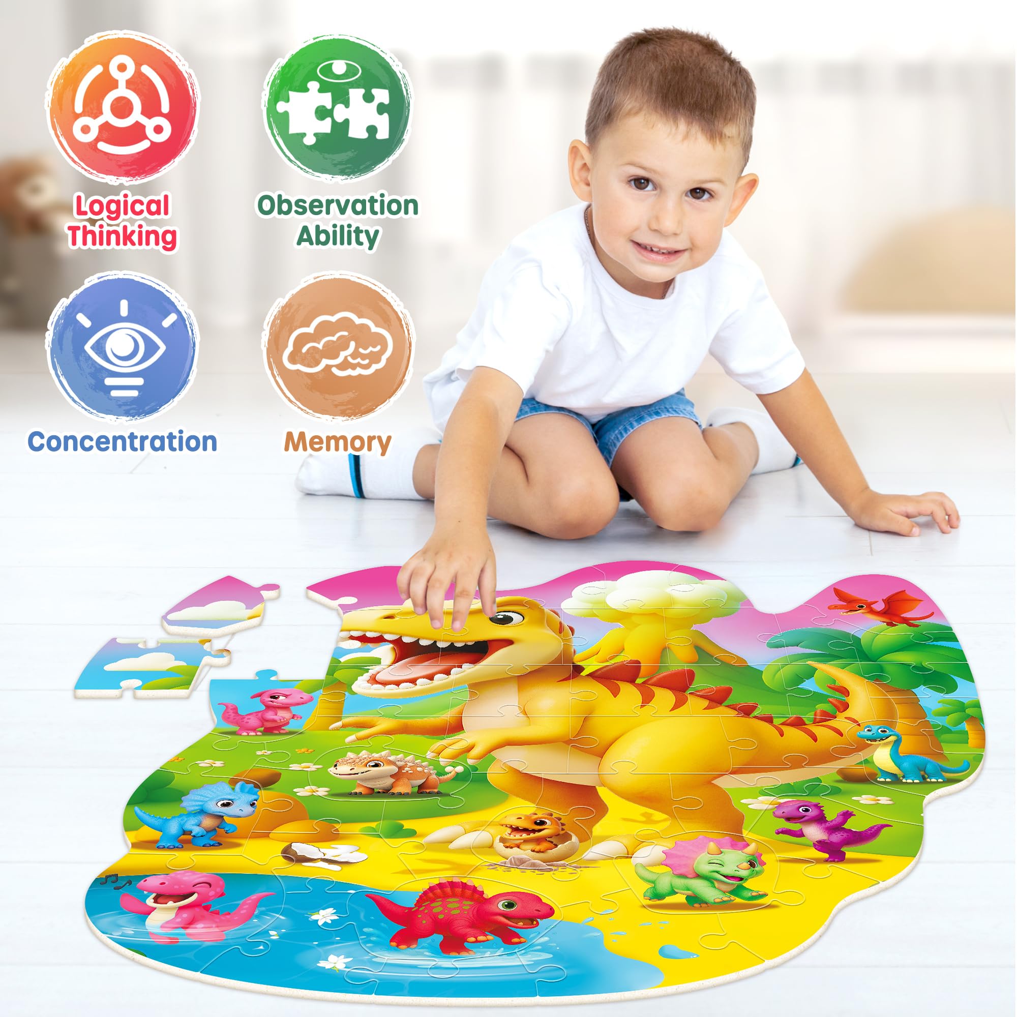 SYNARRY polished edges and easy-grip pieces support confident handling by small hands.