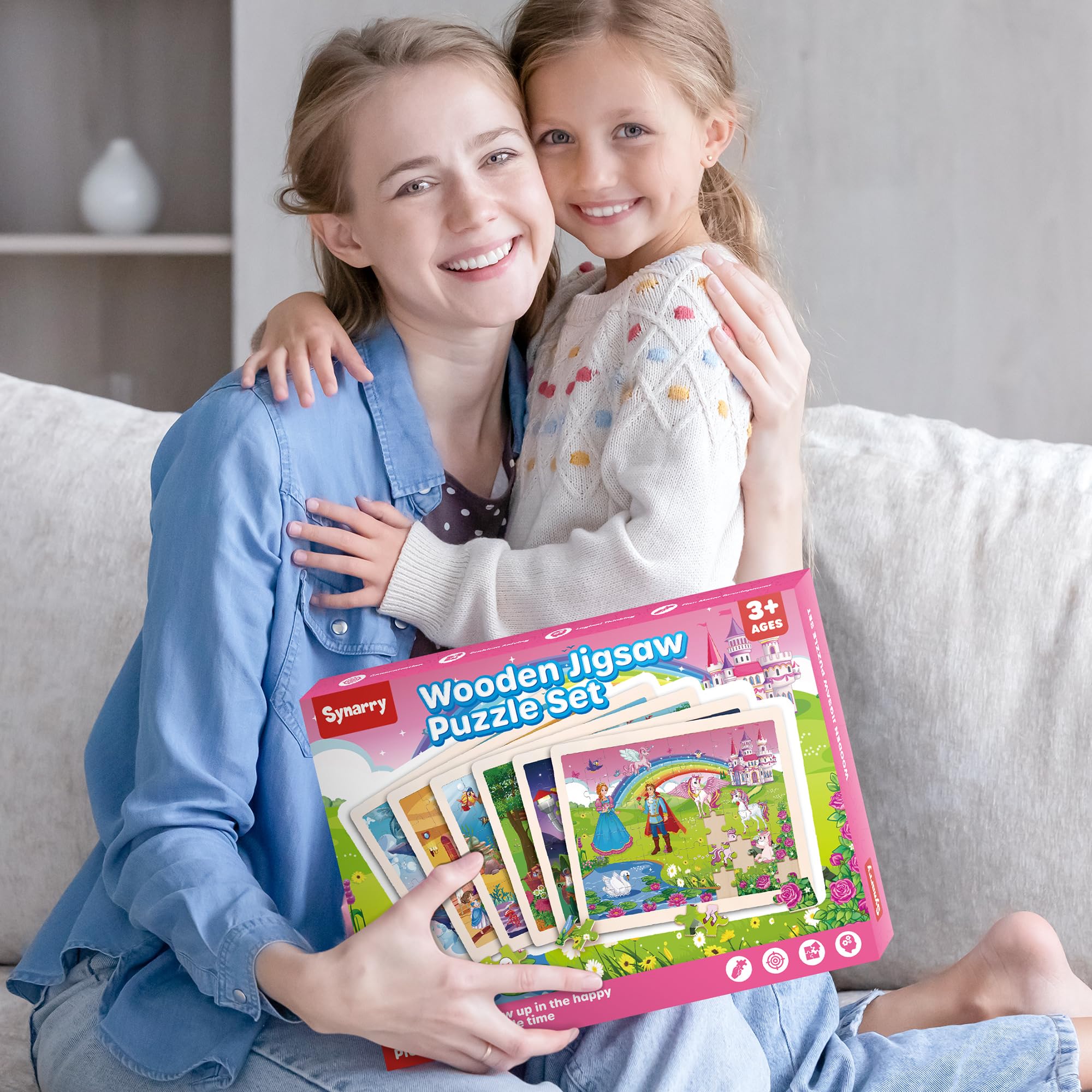 SYNARRY All-in-one puzzle box – six themes ready for gifting and shared play.