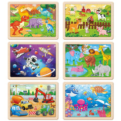 SYNARRY dinosaur-theme puzzle piece set for imaginative play and problem solving.