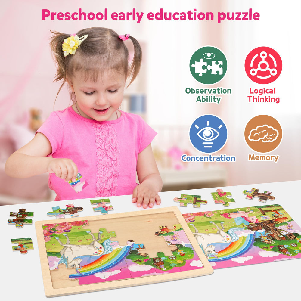 SYNARRY removable paper illustrations underneath the puzzle for reference