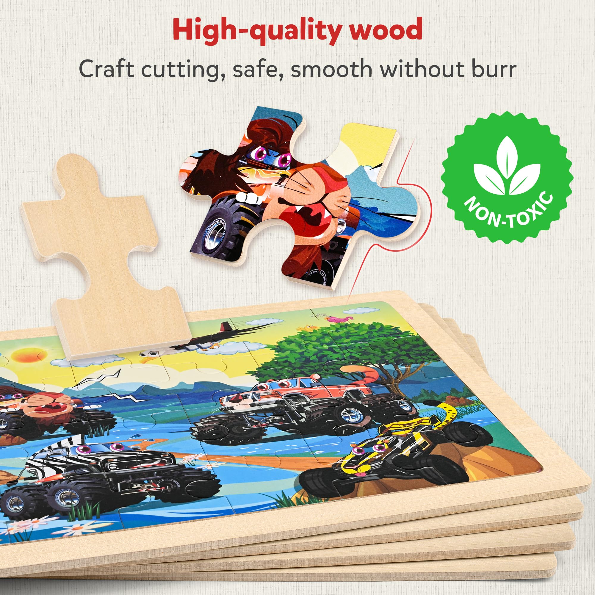 SYNARRY removable illustrations underneath help kids reference visuals during play.