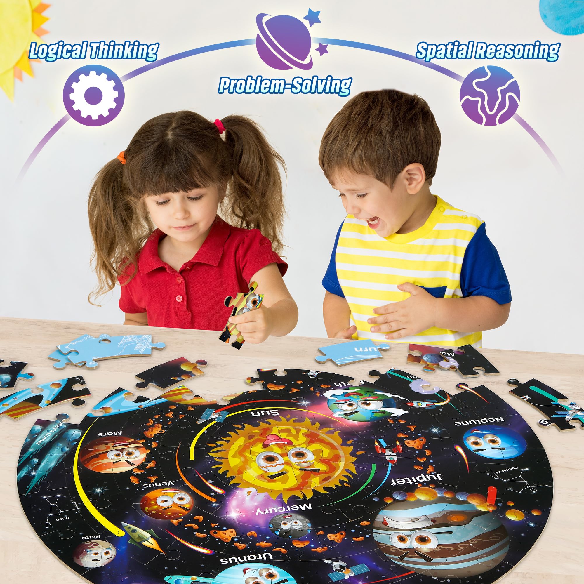 SYNARRY Solar System puzzle spaceships encourage imaginative space adventures with friends