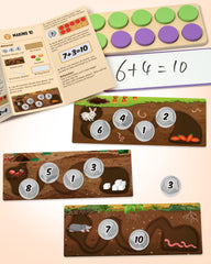 Sixty number stones aiding counting and basic place-value concepts