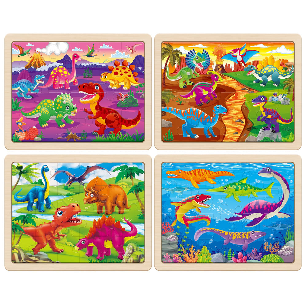 SYNARRY thicker wooden puzzle frame supports stable assembly for young learners.