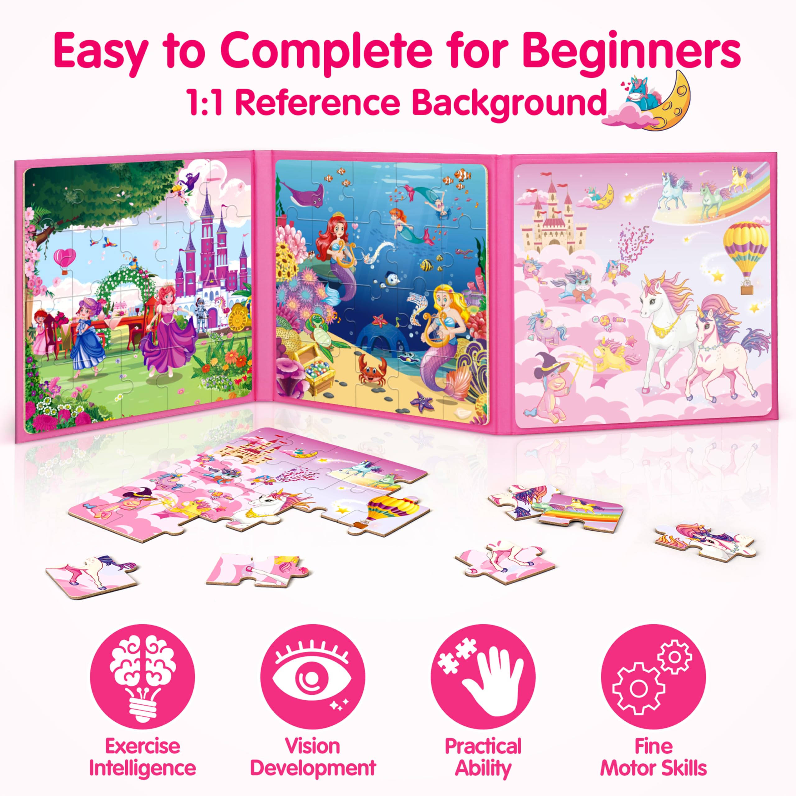 SYNARRY toddler-friendly 6.9-inch puzzles ideal for car travel