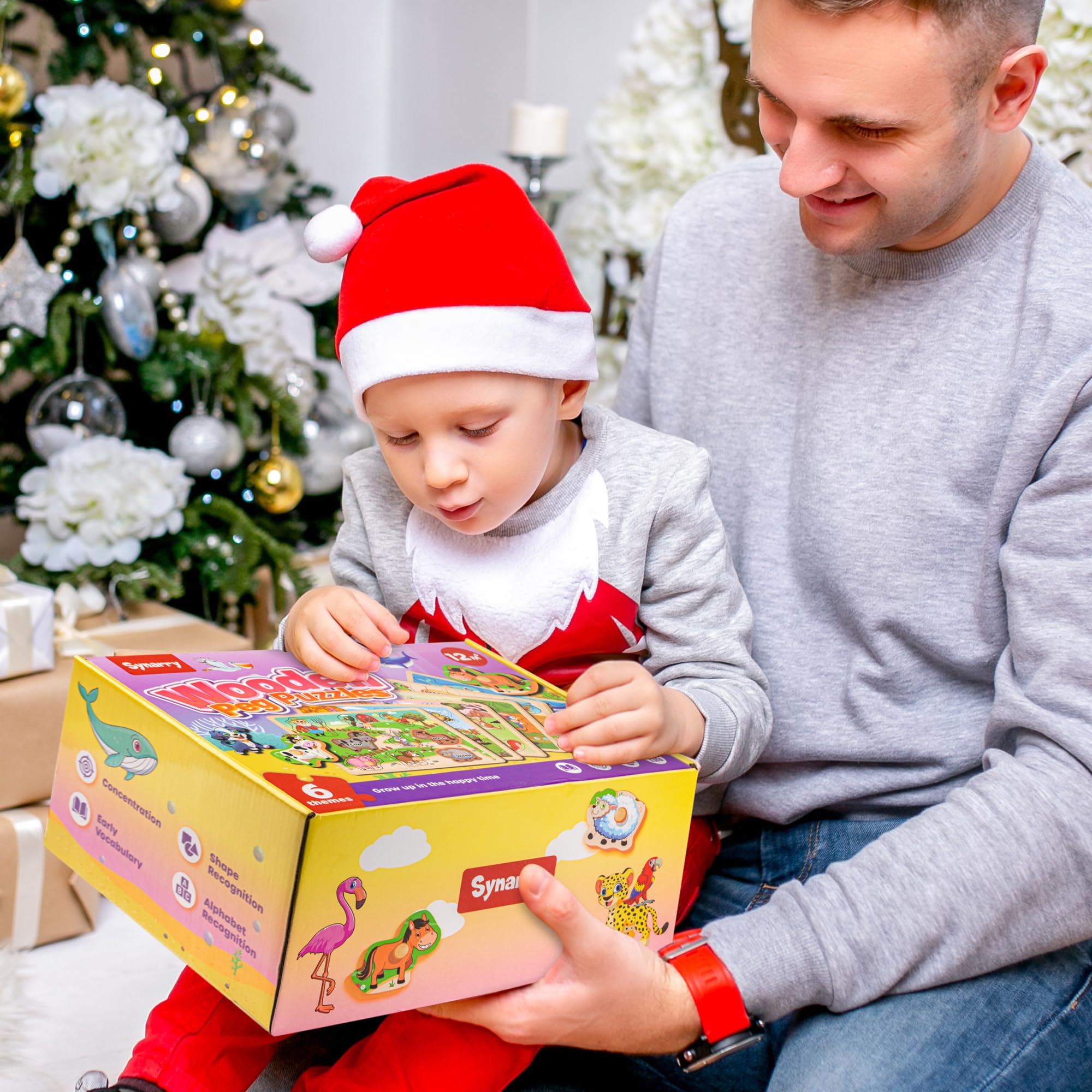 SYNARRY toddler puzzles for ages 2-4 encourage independent activity.