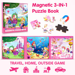 SYNARRY travel-friendly magnetic puzzles in a compact book for trips
