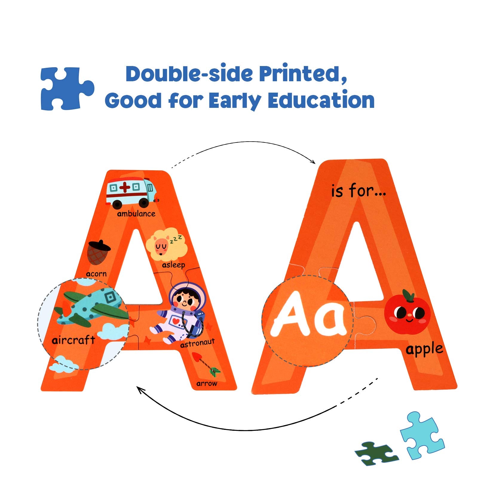 Synarry wooden pieces use non-toxic inks for safe home play.