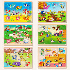 SYNARRY puzzle rack included keeps play area organized after use.
