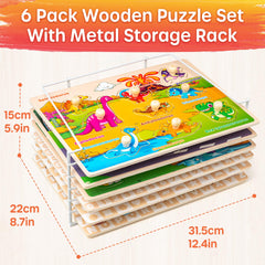 SYNARRY puzzle rack keeps pieces organized for quick setup