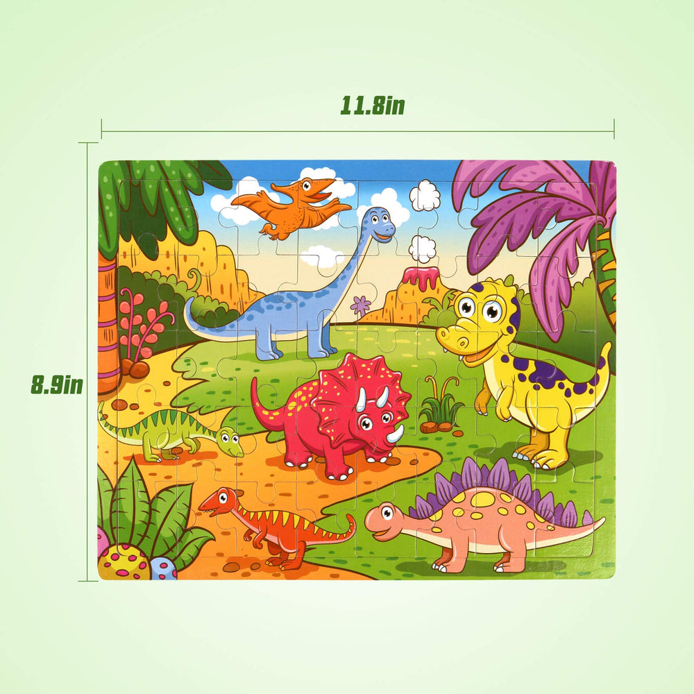 SYNARRY four themed puzzles encourage color and shape recognition during assembly