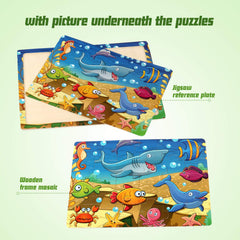 SYNARRY wooden puzzles with polished edges ensure safe handling for toddlers