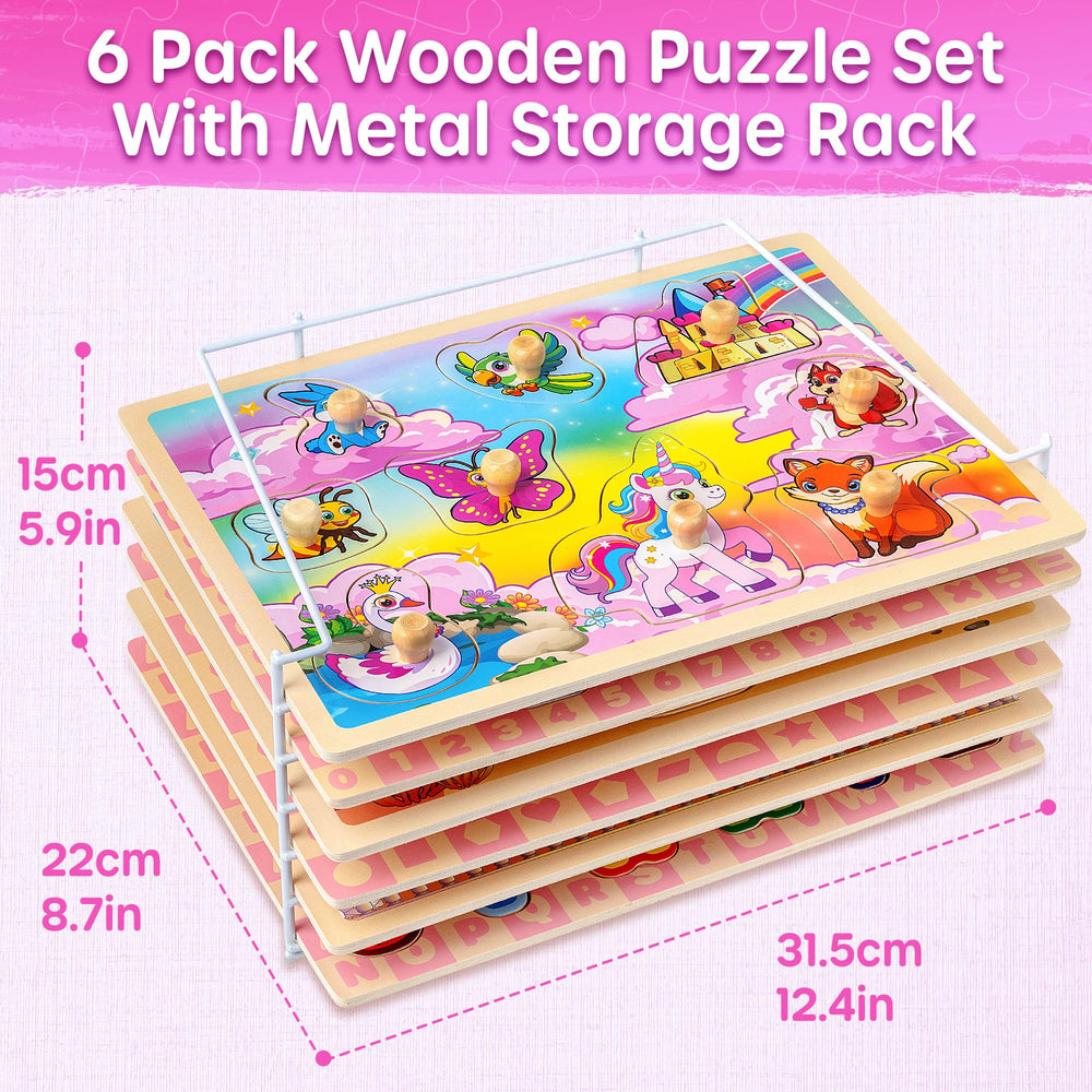 SYNARRY princess peg puzzle promotes storytelling and fine motor development.