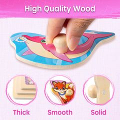 SYNARRY unicorn peg puzzle sparks imaginative play and dexterity.