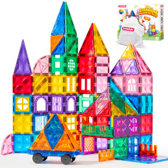 SYNCFUN 110-piece magnetic tiles for creative play and spatial thinking
