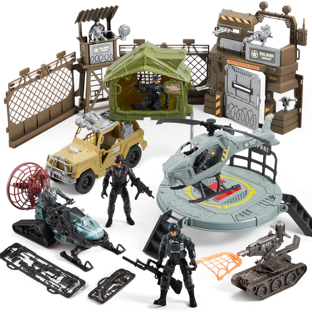 SYNCFUN army base gate image for imaginative battles and setup.