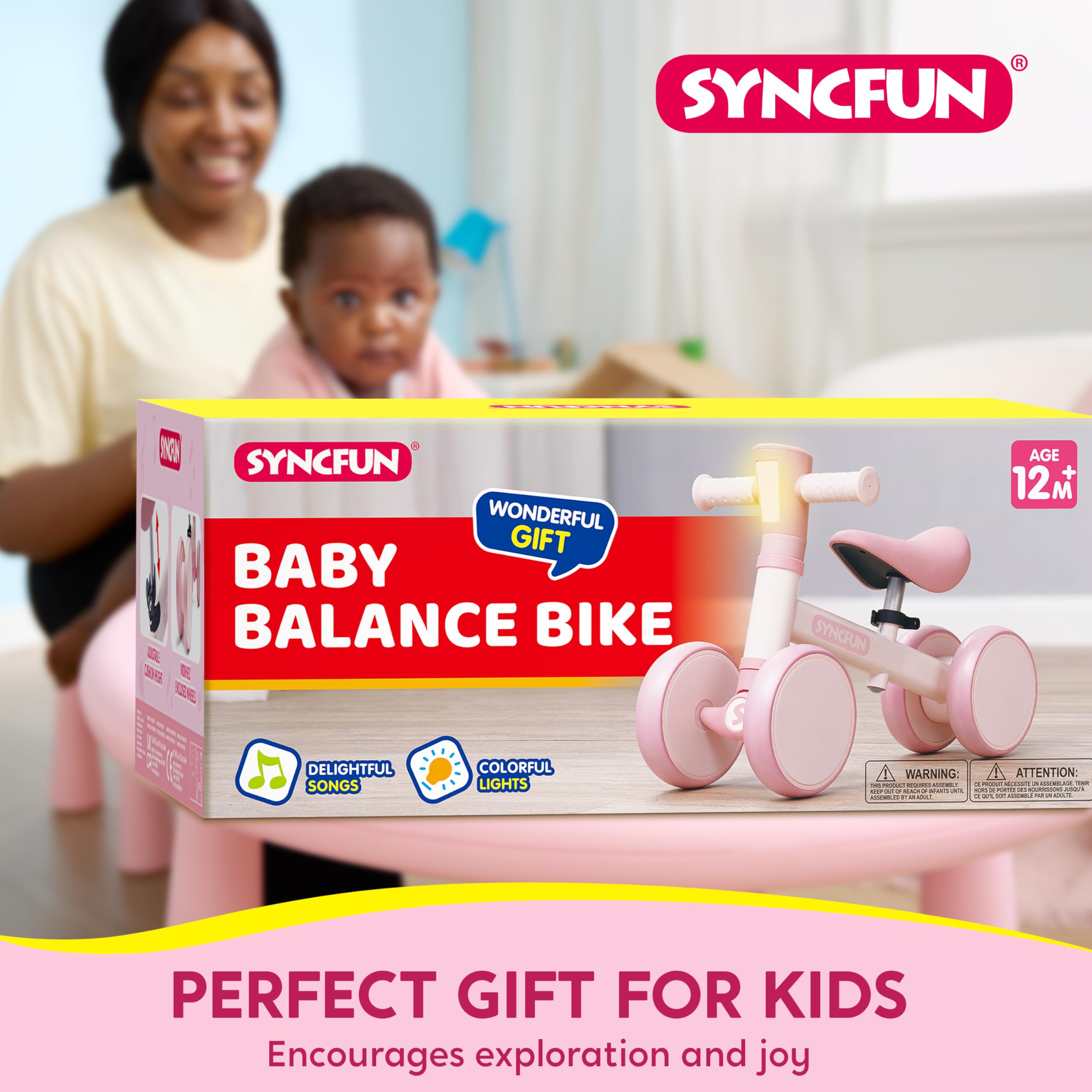 SYNCFUN gift-ready balance bike makes a thoughtful first birthday present