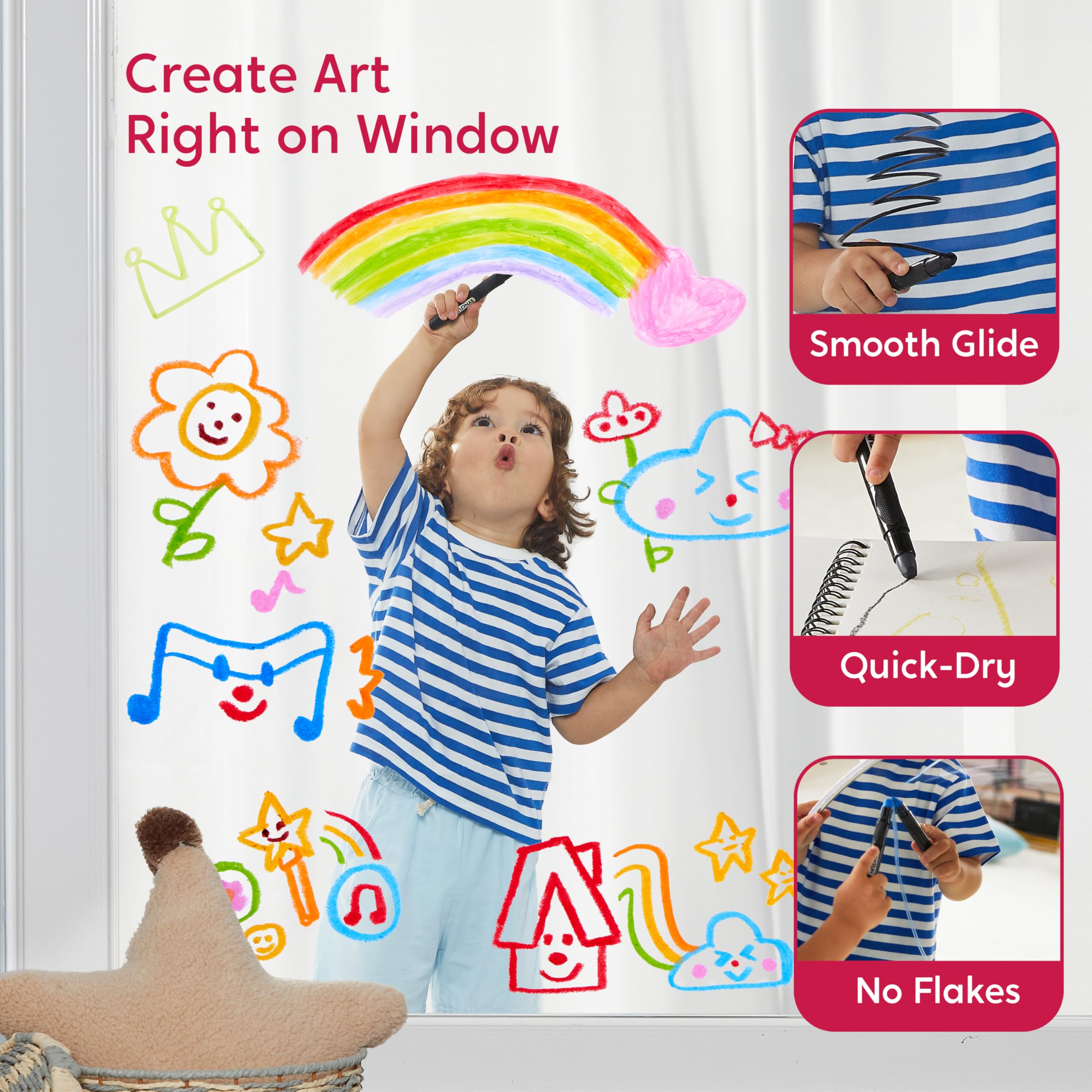 SYNCFUN bright 24-color set offers vivid pigments for bold art