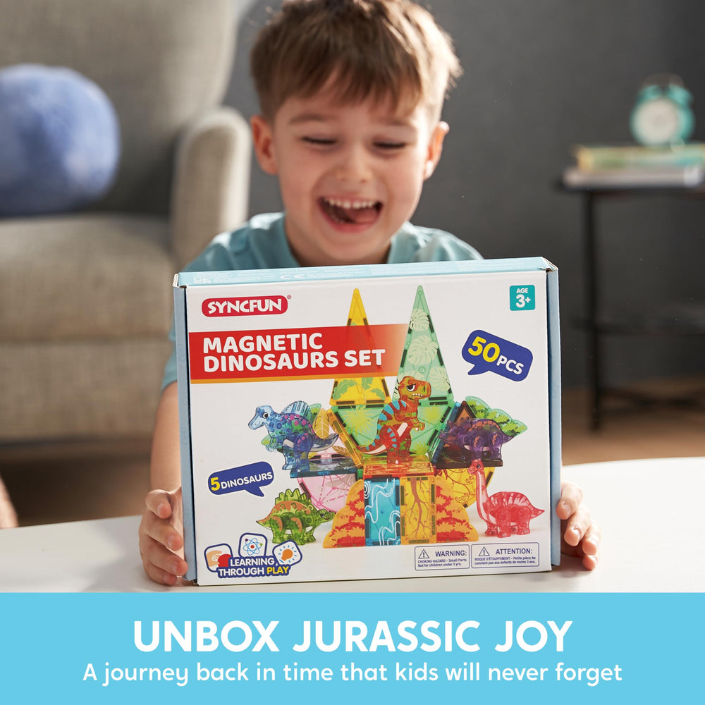 SYNCFUN 50 piece set offers versatile designs for early STEM exploration.