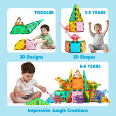 SYNCFUN Stegosaurus tile piece sparks storytelling and creative landscape design.