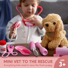 SYNCFUN Doctor Kit carrying bag keeps tools organized for easy on-the-go play.