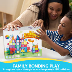 SYNCFUN easy-clean magnetic tiles for mess-free play sessions