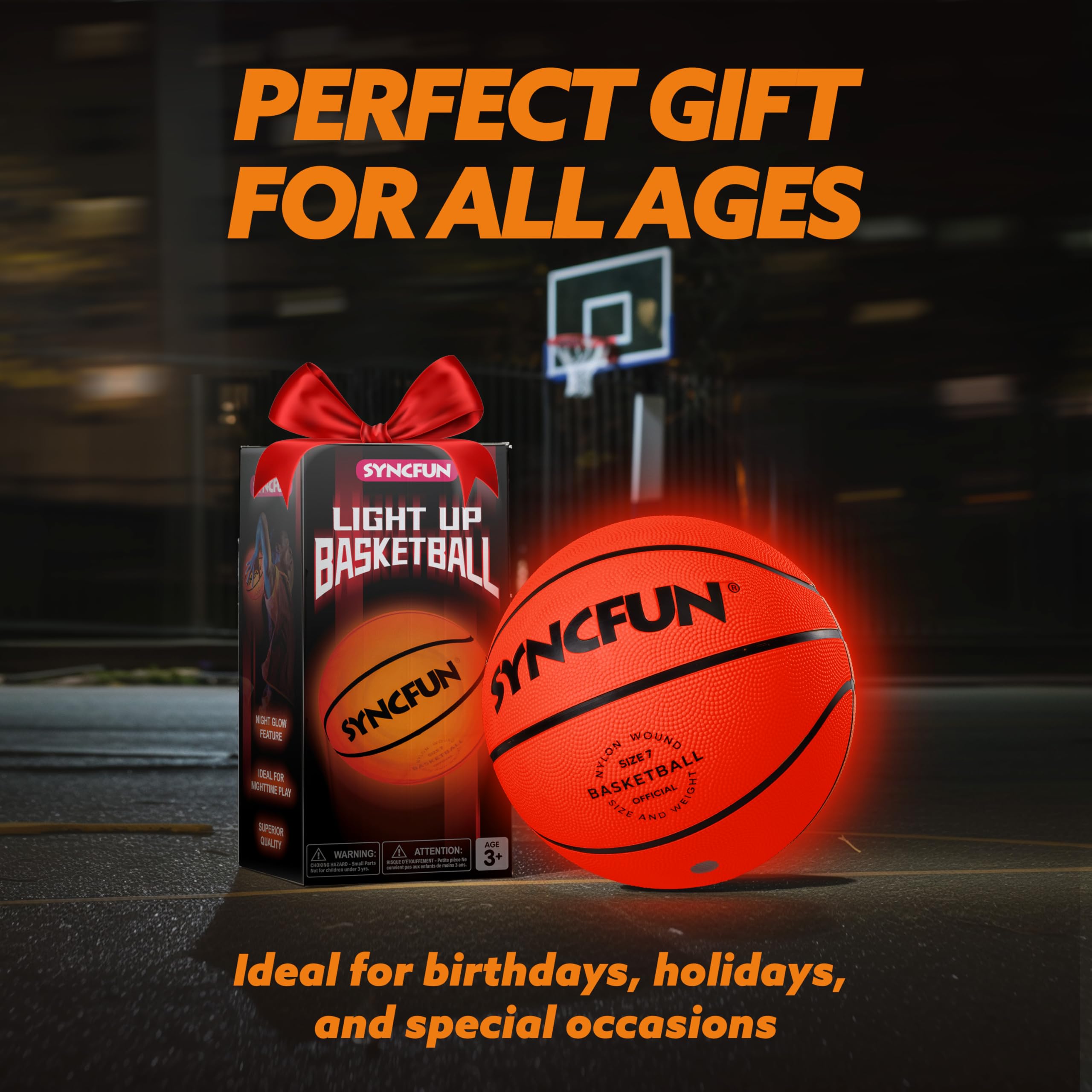 SYNCFUN glow ball makes a standout gift for Halloween or birthdays.