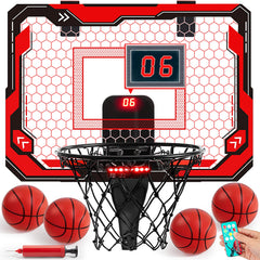 SYNCFUN LED board and hoop for bright indoor play and practice.