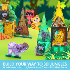 SYNCFUN jungle hippo magnetic tile for colorful jungle storytelling
