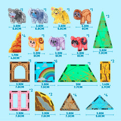 SYNCFUN jungle raccoon magnetic tile for vibrant world-building