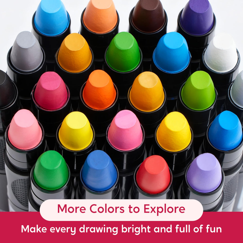 SYNCFUN mess-free design minimizes residue in art sessions