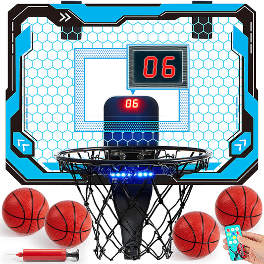 SYNCFUN Mini Basketball Hoop over the door glow board lights playtime