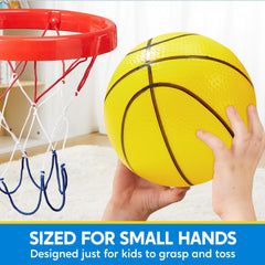 SYNCFUN mini basketball pump included for quick, easy inflation.