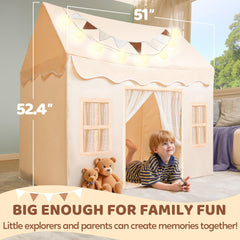 SYNCFUN Play Tent blanket tucked inside for extra comfort