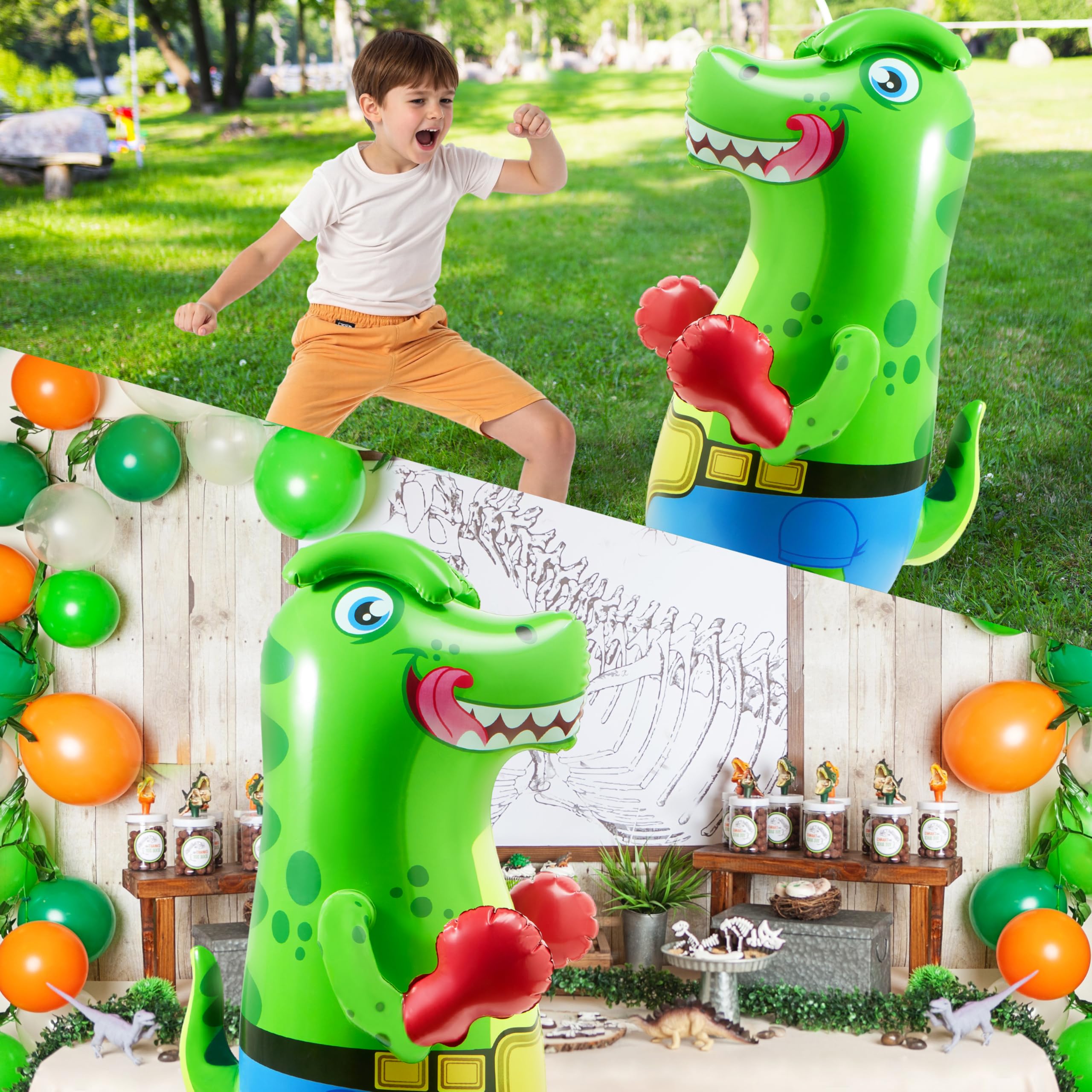 SYNCFUN T-Rex Bopper water-filled base during active sessions