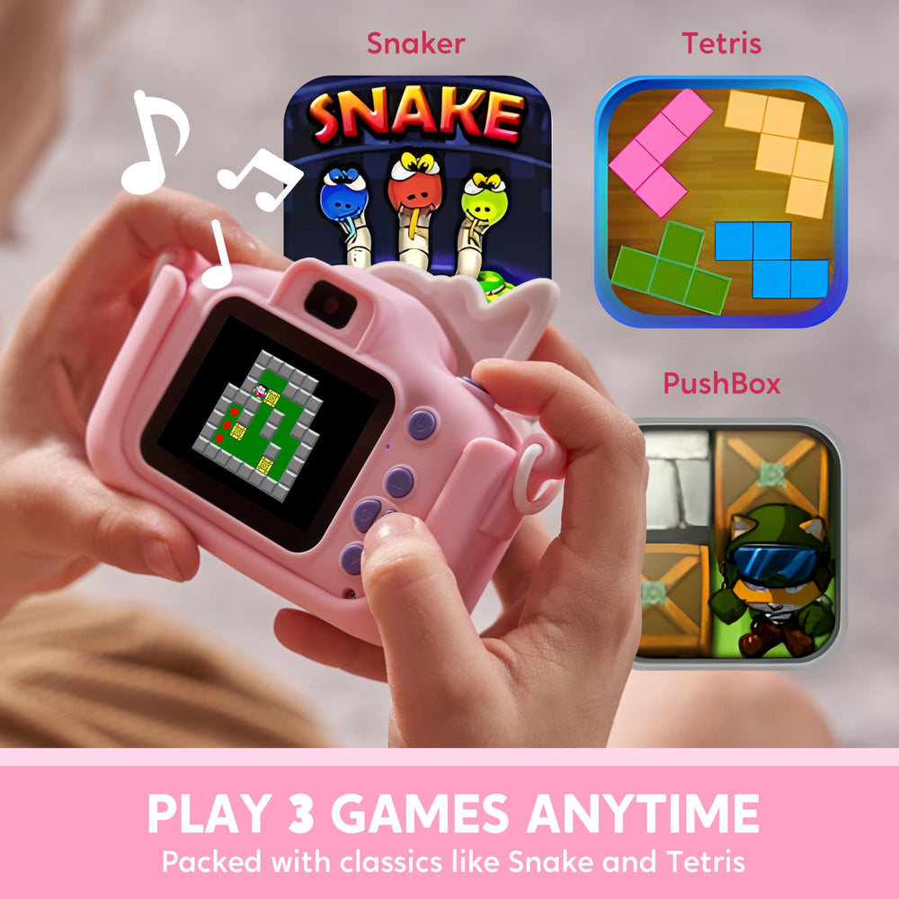 SYNCFUN Unicorn Kids Camera big head sticker mode adds playful frames