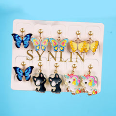 SYNLIN assortment clip-on earrings with multiple motifs for easy mix-and-match.