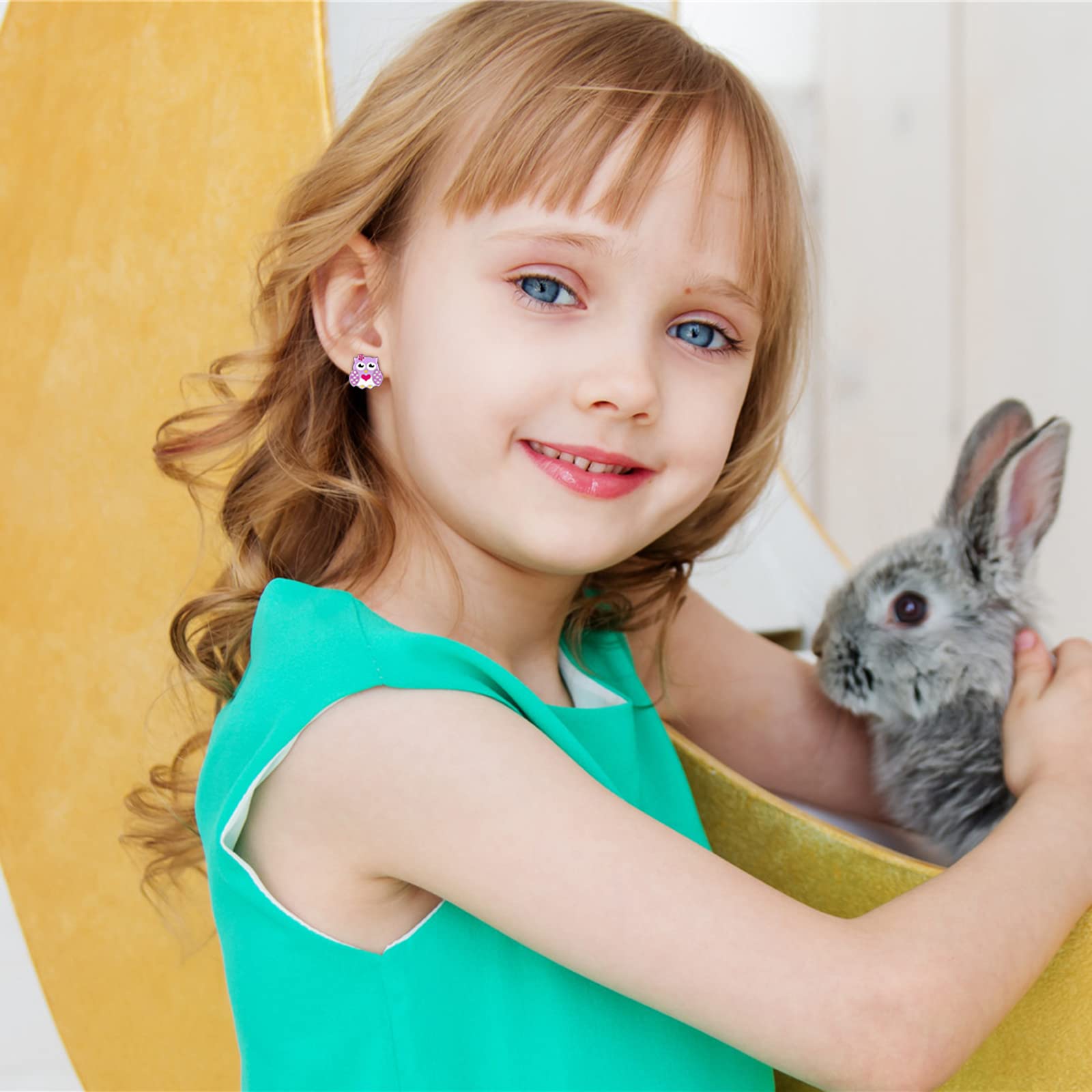 SYNLIN panda clip-on earrings offer cute charm with easy wear.
