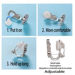 SYNLIN unicorn clip-on earrings add whimsy and comfort for school days.