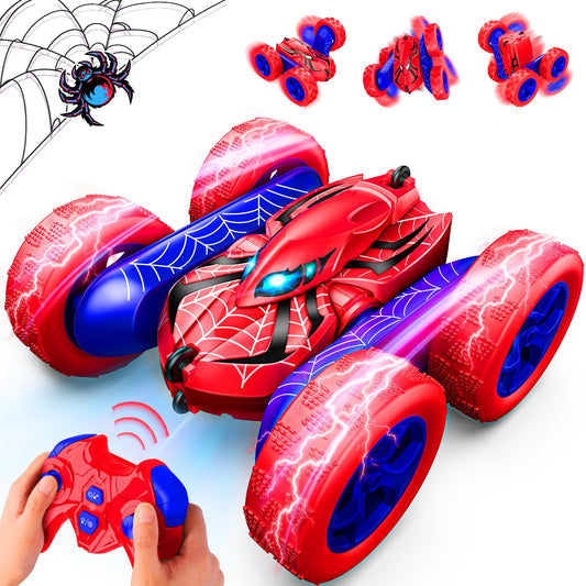 SYOKZEY RC Cars 360° flip with LED lights for high-speed stunts.