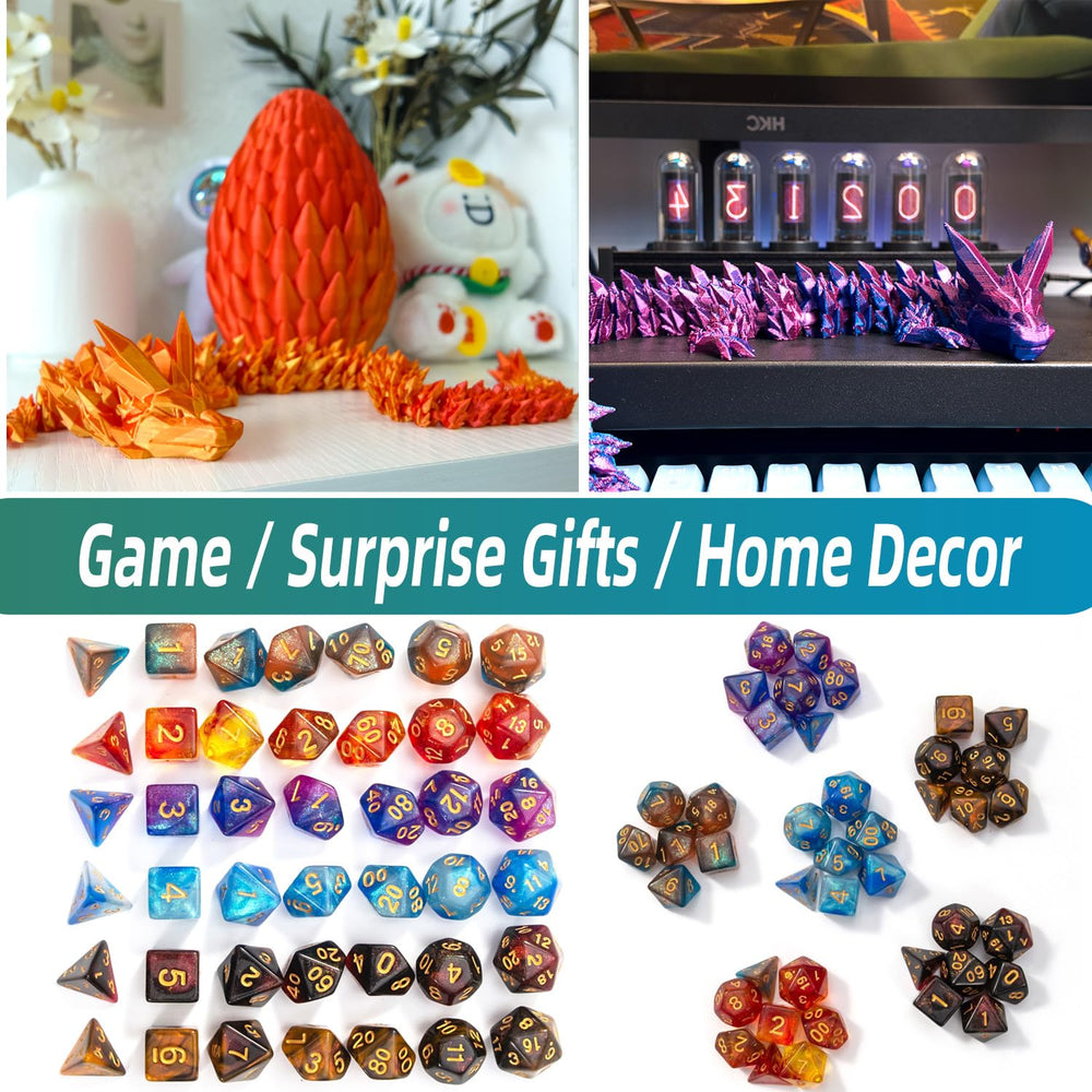 syouces colorful acrylic dice with clear engravings for easy readability