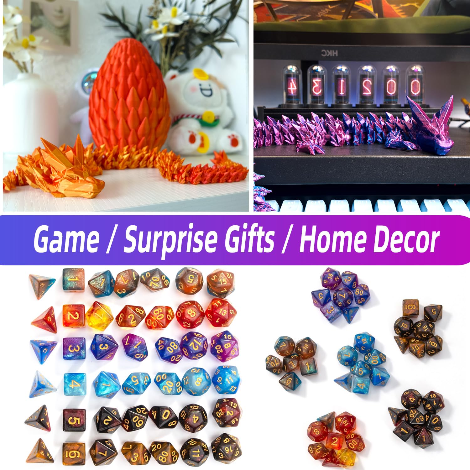 syouces DND dice gift box, ready to gift for birthdays or holidays